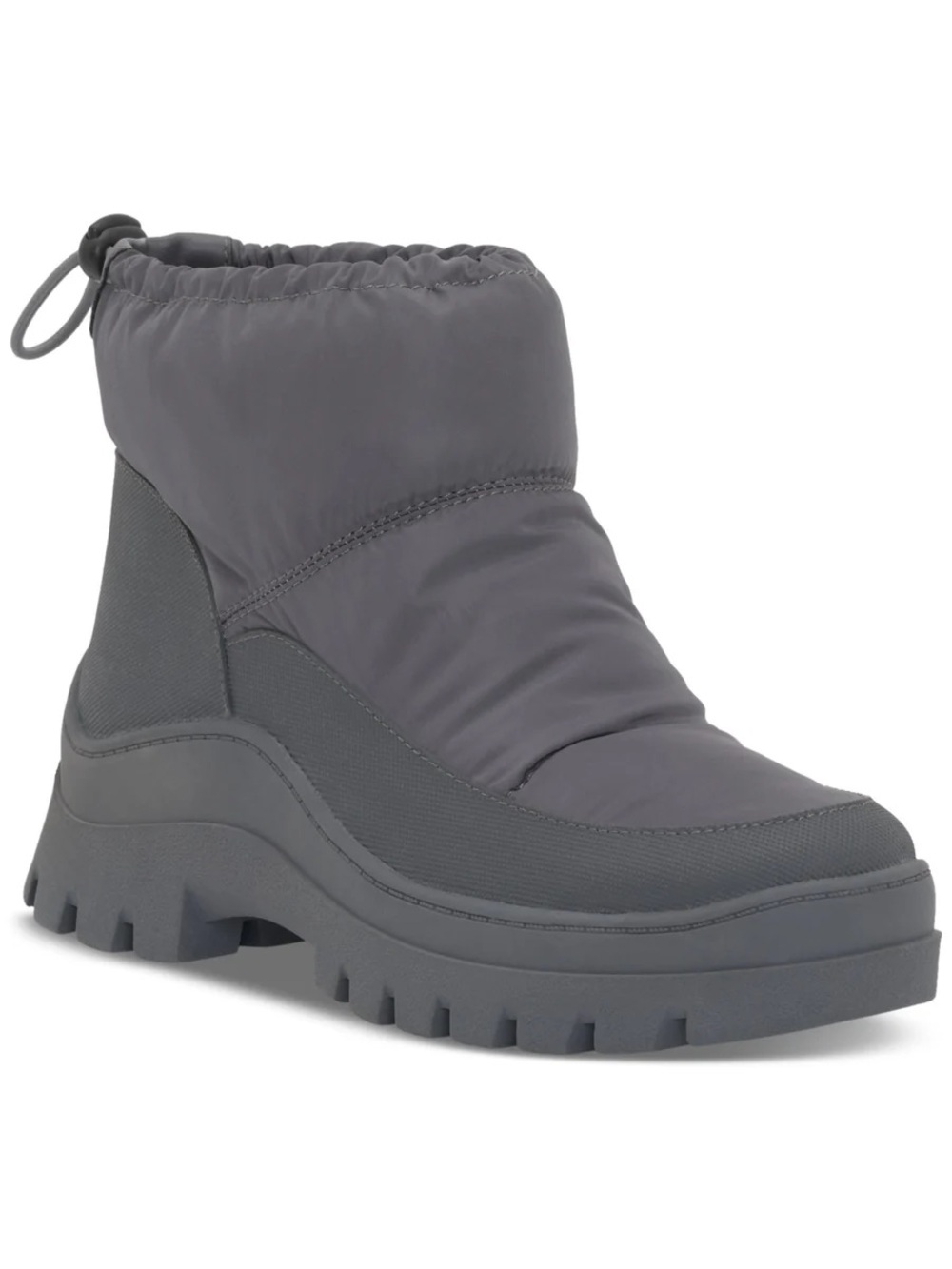 Lucky Brand Gray Puffer Lug Ankle Bootie